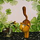 Валяная игрушка Кот Рыжик. Войлочная игрушка. Шерстяная полянка Варварушки. Ярмарка Мастеров.  Фото №6