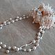 Колье " Искушение". Серебро 925 пробы, Жемчуг Shell Pearl. Колье. Tatyana's Jewelry for the soul. Ярмарка Мастеров.  Фото №5