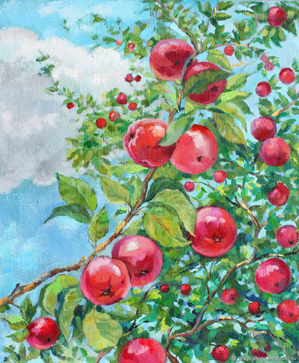 Яблоки живопись