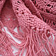 A scarf a stole woven by using hemstitch. pink. cotton. Scarves. KILIM. Online shopping on My Livemaster.  Фото №2