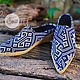 Тканевые мюли "Ethnic Blue". Мюли. HolyCowChic. Ярмарка Мастеров.  Фото №5