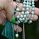 Mala rosary 108 beads made of emerald and silver, delicate green rosary. Rosary. Jewerly for Happiness. My Livemaster. Фото №4