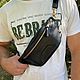 Поясная сумка, сумка бананка. Мужская сумка. Дмитрий Викторович. Ярмарка Мастеров.  Фото №4