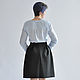 Black skirt made of thick material with pleats. Skirts. Skirt Priority (yubkizakaz). My Livemaster. Фото №5