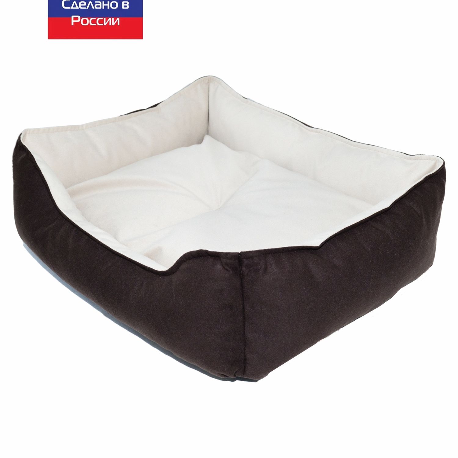 Лежанка для собак и кошек Pets Comfort (60х50см), цвет: шоколадно-беж в  интернет-магазине Ярмарка Мастеров по цене 1496 ₽ – ULP1QRU | Лежанки, Санкт -Петербург - доставка по России