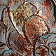 Заказать Картина дерево, картина медь и бронза текстурная с поталью. NiravaArts. Ярмарка Мастеров. . Картины Фото №3