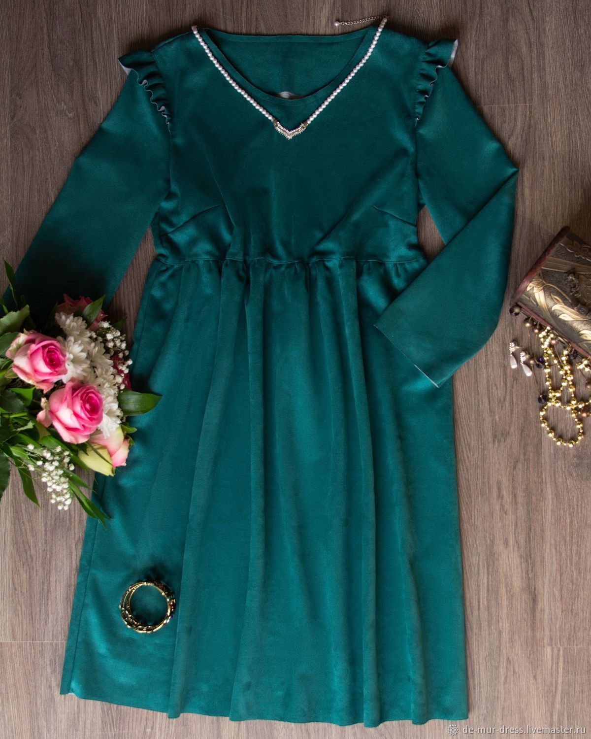 Платье Green dress, Платья, Санкт-Петербург,  Фото №1