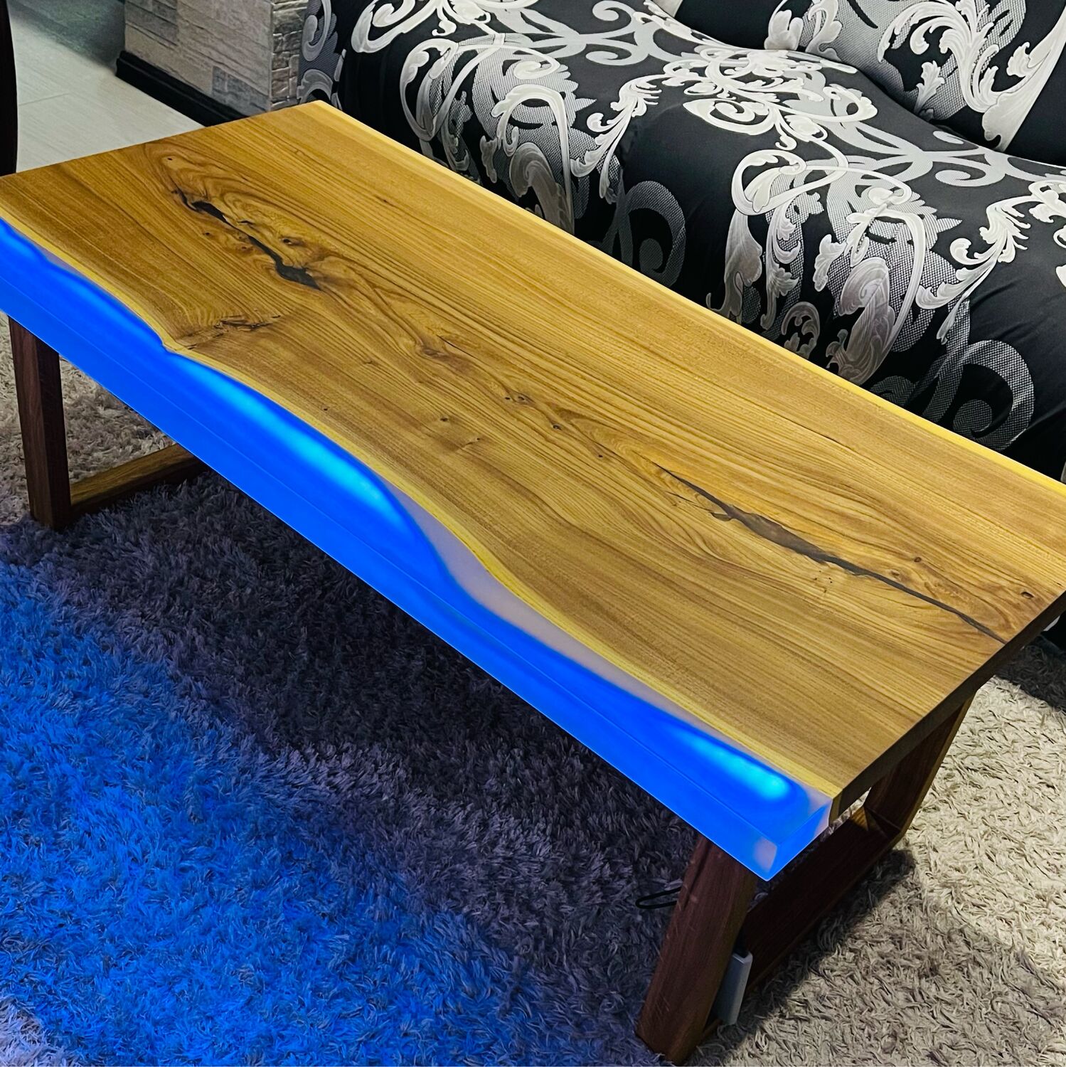 Столик карагач с подсветкой в интернет-магазине Ярмарка Мастеров по ...