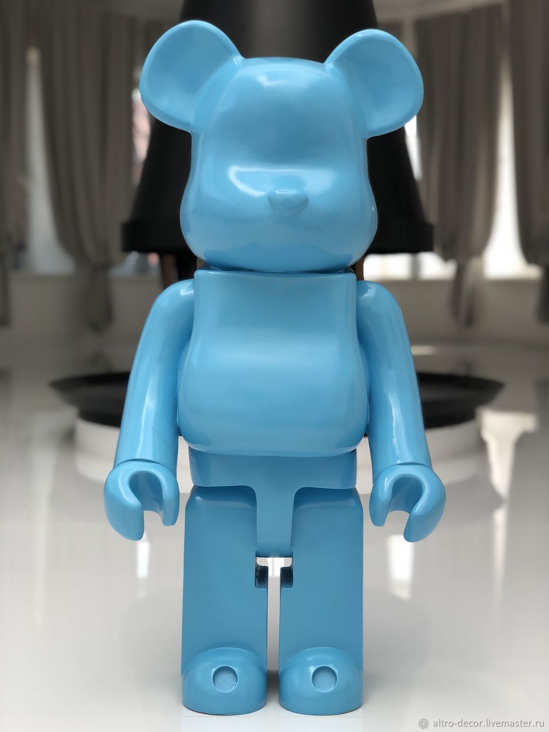 Bearbrick 1000 70см ONE COLOR бирюзовый полуглянец в интернет-магазине ...