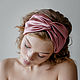 Silk headband-bandeau for hair dusty rose, Bandage, Moscow,  Фото №1