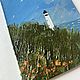 'Endless Summer' mini paintings (lighthouse, landscape). Pictures. Nadezda Perova. Online shopping on My Livemaster.  Фото №2