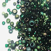 Материалы для творчества handmade. Livemaster - original item Beads mix Toho 3209 5g Green. Handmade.