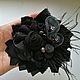 Brooch textile "Black pearl". Key chain. Sokolova Julia, handmade jewelry. My Livemaster. Фото №4