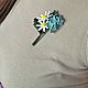 Brooch-pin Bouquet of flowers. Brooches. biser-Mily. My Livemaster. Фото №4