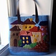 Bag of felt 'Houses'. Classic Bag. Nadia I (Magic wool). Online shopping on My Livemaster.  Фото №2