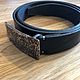 Leather belt with stainless steel buckle, Straps, Krasnodar,  Фото №1