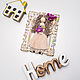 Macrame doll in photo frame 18/22. Interior doll. Kukly makrame NATALINI. Ярмарка Мастеров.  Фото №14