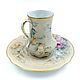 Винтаж:  Кофейная пара антикварная Giraud Limoges France. Кружки винтажные. Phoenix Antique • Феникс Антик. Ярмарка Мастеров.  Фото №5