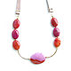 Red Agate Necklace, Agate Necklace, Leather Neck Necklace. Necklace. Irina Moro. My Livemaster. Фото №6