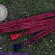 The Bogovnik belt is black and red with a curly border. Belts and ribbons. ЛЕЙЛИКА - пояса и очелья для всей семьи. My Livemaster. Фото №4