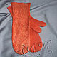 Felted mittens ' Red Magic..!', Mittens, Belovo,  Фото №1