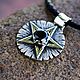 Order A silver pentagram with a black garnet. Nomikon - Oleg Sobolev. Livemaster. . Amulet Фото №3