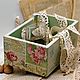 Короб ящик для косметики рукоделия винтажный сад, Короб, Москва,  Фото №1