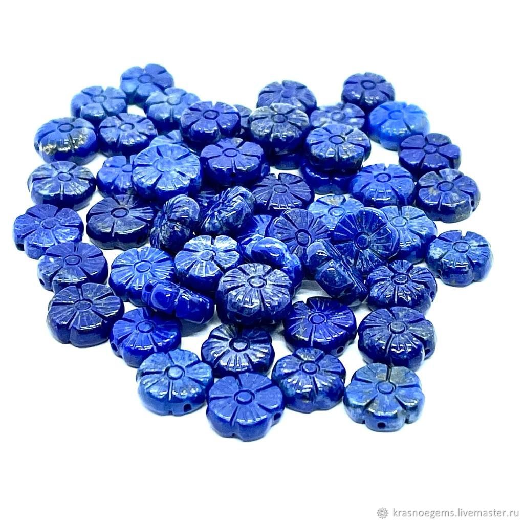 Лазурит натуральный камнерезка рисунок, цветок купить в интернет ...