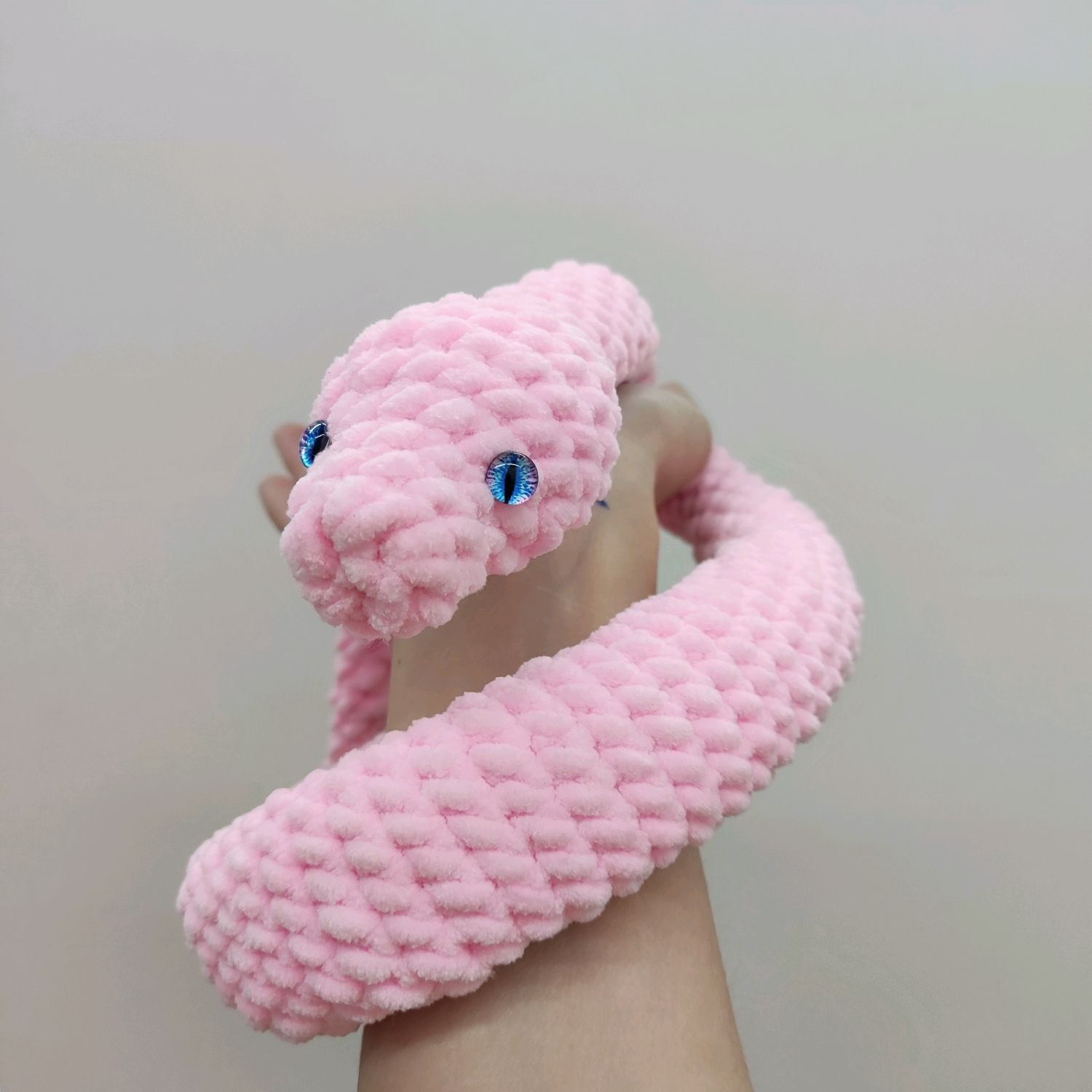 Змея плюшевая вязаная в интернет-магазине Ярмарка Мастеров по цене 1300 ...