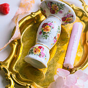Для дома и интерьера handmade. Livemaster - original item Vintage porcelain candle holder with roses Leonardo Collection England. Handmade.