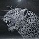 Леопард (гравировка на стекле ), Картины, Таганрог,  Фото №1