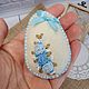 Easter egg made of felt with embroidery. Eggs. Natka-chudinka. Online shopping on My Livemaster.  Фото №2
