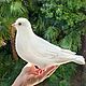 Dove of Peace / dove with olive branch bird felted wool. Felted Toy. Woolen Zoo. My Livemaster. Фото №6