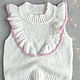Заказать Жилет пушистый с рюшами для девочки, р. 98. VA kids knitwear. Ярмарка Мастеров. . Жилет Фото №3