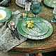 Painted porcelain tea Set Chinoiserie Emerald. Plates. ArtFlera (artflera). My Livemaster. Фото №4