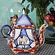 The tea pot porcelain 'Moon cat'. Teapots & Kettles. KASTdecor. My Livemaster. Фото №6