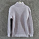 Fleece turtleneck sweater, light grey (No. №695). Mens sweaters. Rogopuh. My Livemaster. Фото №5