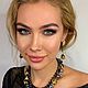Колье двурядное с черным барочным жемчугом. Колье. Анна Лесникова ЗВЕЗДНЫЕ УКРАШЕНИЯ. Ярмарка Мастеров.  Фото №12