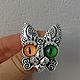 Брошь кот. Брошь-булавка. Vintage & Jewelry by Ev. Ivanovskaia. Ярмарка Мастеров.  Фото №4