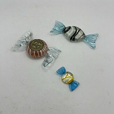 Для дома и интерьера ручной работы. Ярмарка Мастеров - ручная работа Декоративные конфеты ручной работы (3 шт.). Италия (Мурано). 3329. Handmade.