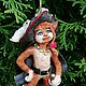 Кот в сапогах, ватная елочная игрушка. Мягкие игрушки. Елена (emeldolls). Ярмарка Мастеров.  Фото №6