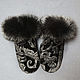 Mittens beaded, Mittens, Moscow,  Фото №1