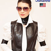 Exclusive women's leather jackets with voluminous colors