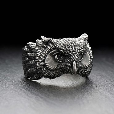 Украшения ручной работы. Ярмарка Мастеров - ручная работа Кольцо Сова. Handmade.