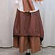 No. 196 Boho-linen skirt. Skirts. Olga V. Kazarinova. My Livemaster. Фото №4
