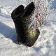 boots: Boots - samochody 'Uralskie SKAZY'. Felt boots. wool gifts. My Livemaster. Фото №6
