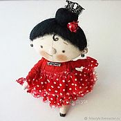 Девочка и Портфель Рыжая Школьница Кукла текстильная