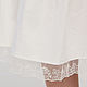 Lower skirt with lace in white cotton. Skirts. NABOKOVA. Ярмарка Мастеров.  Фото №4