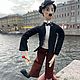 Авторская кукла «Чарли Чаплин». Портретная кукла. ekaterinanovikovaartdolls. Ярмарка Мастеров.  Фото №4