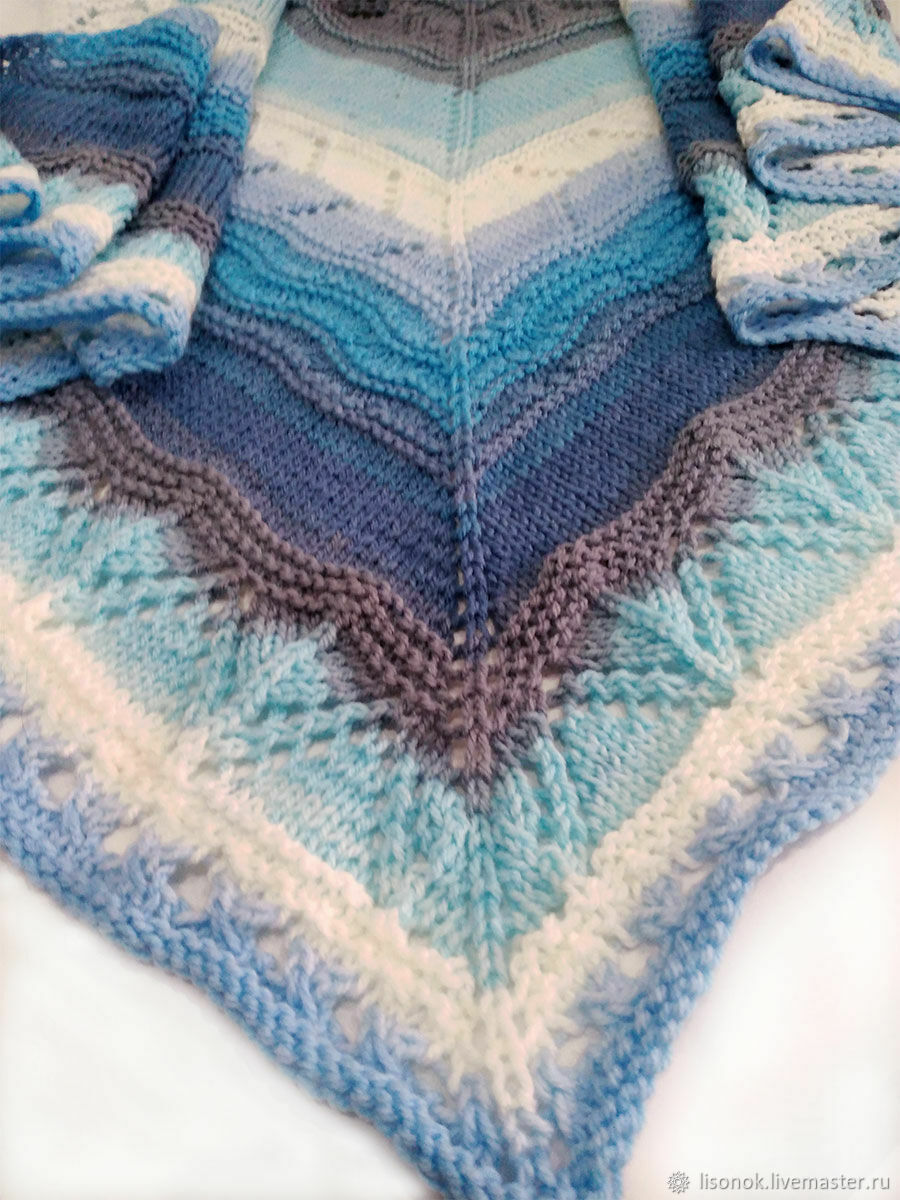 Knitting shawl 'Dark Sea', Shawls, Chekhov,  Фото №1